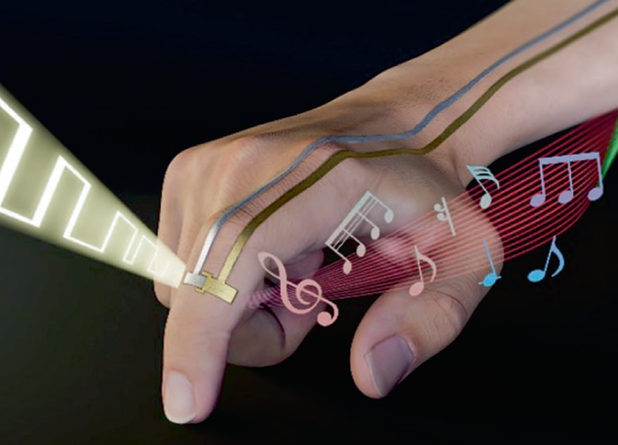 박성준 교수팀, 피부 부착해 생체 신호·주변 정보 센싱 가능한 초박막·초유연 광센서 개발